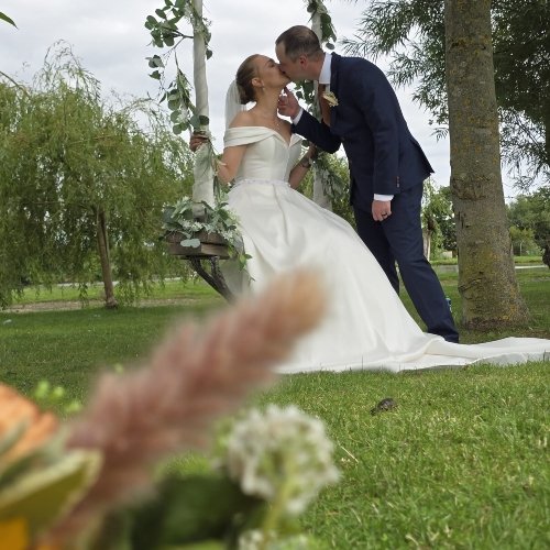 Couple on swing Couple on swing